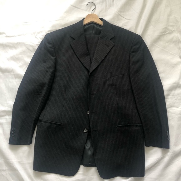 Men’s 2 Piece Dress Suit Jacket and Pants - Picture 1 of 2